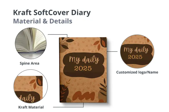 Kraft Soft Cover Diaries