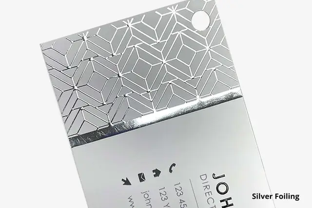 Raised Foil Business Cards