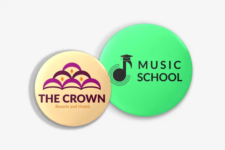 Button Badges - Print Custom Badges with Name or Logo Online - Printo.in
