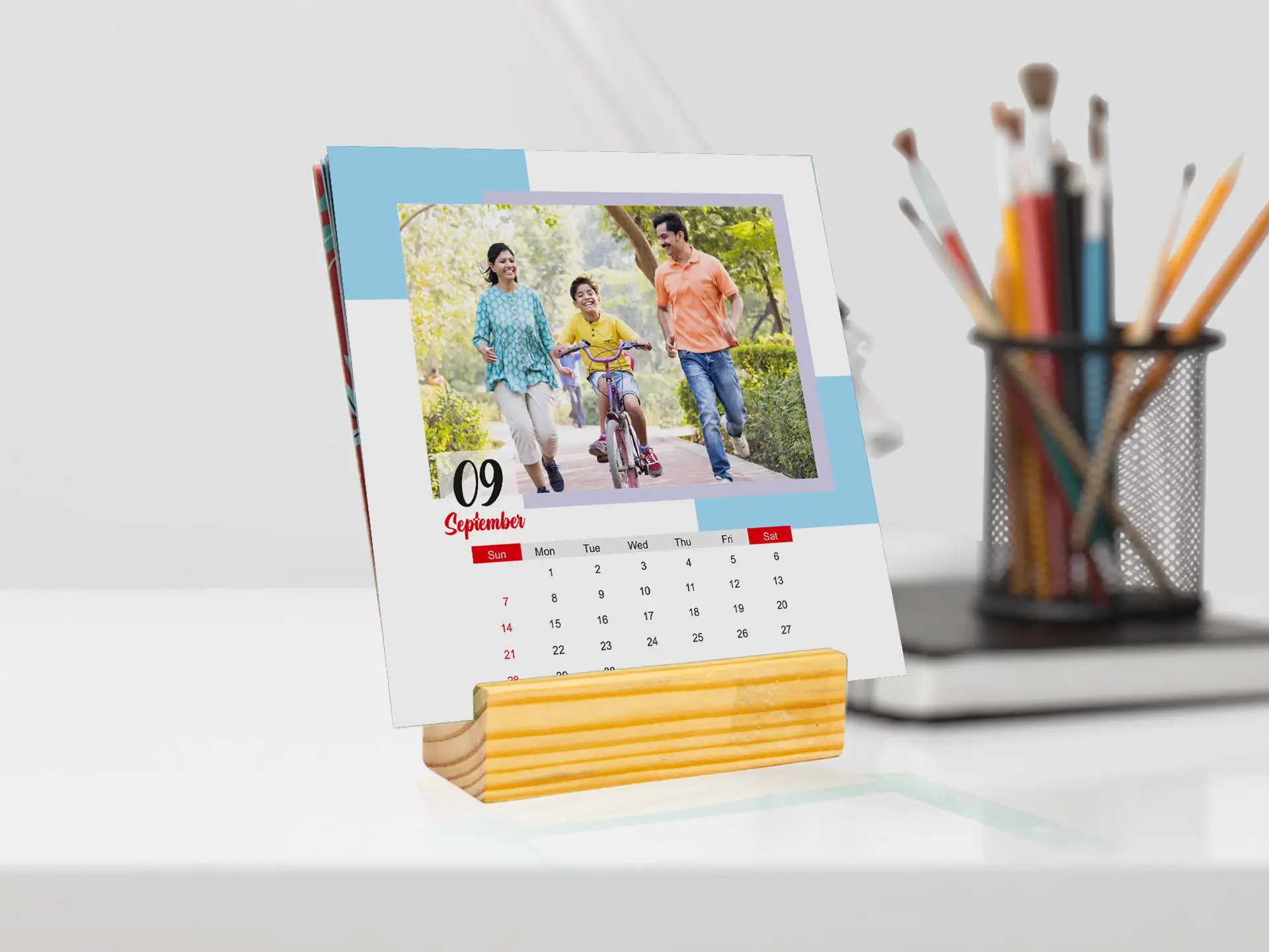 Personalized Mini Wooden Calendar 