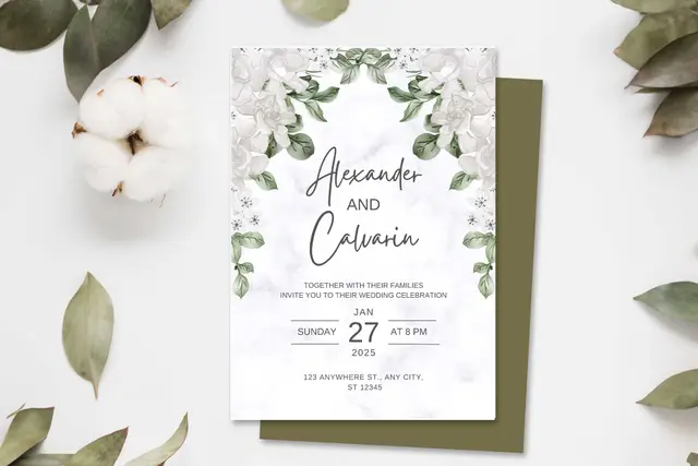 Smooth Paper Invitations