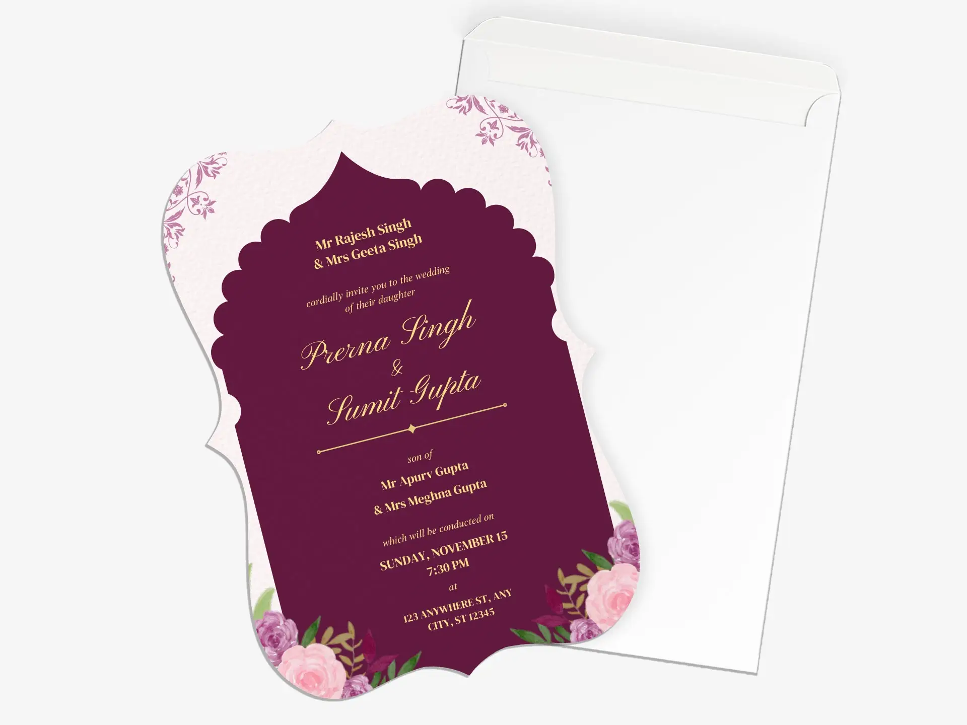 Bracket Shape Invitation