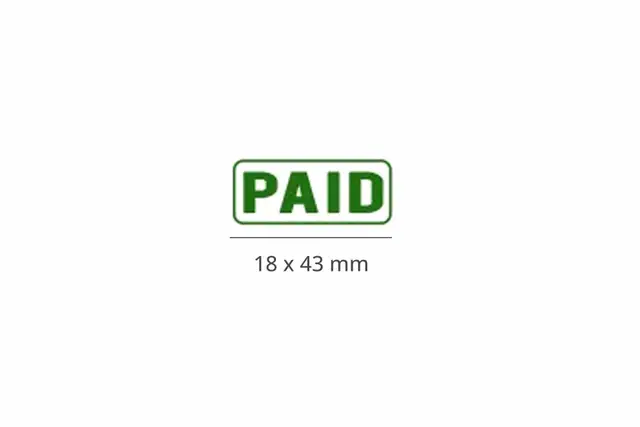 Small 18 x 43 mm Stamp Template