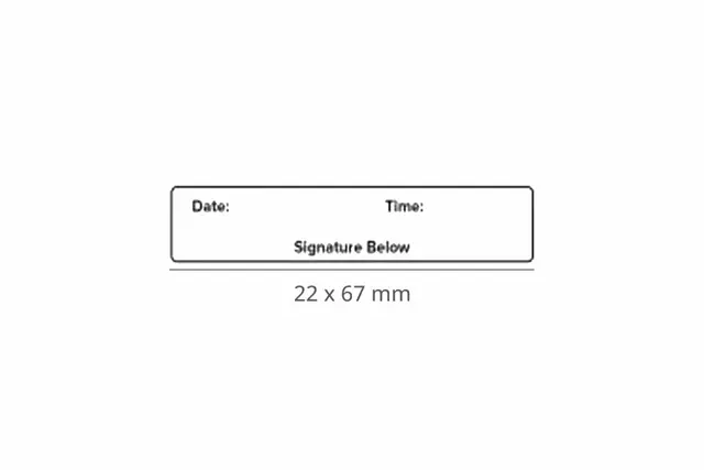 Medium  22 x 67 mm Stamp Template