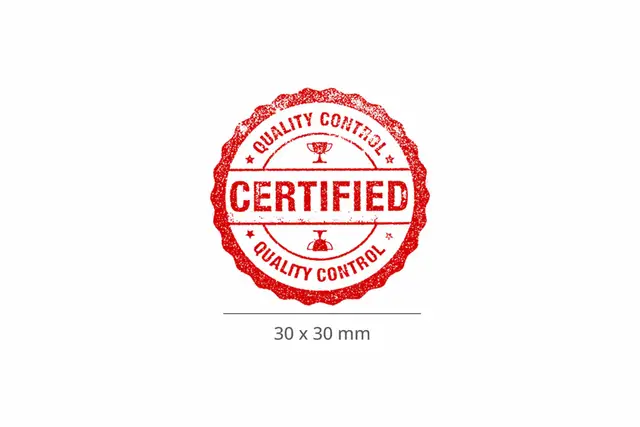 Circle 30 x 30 mm Stamp Template