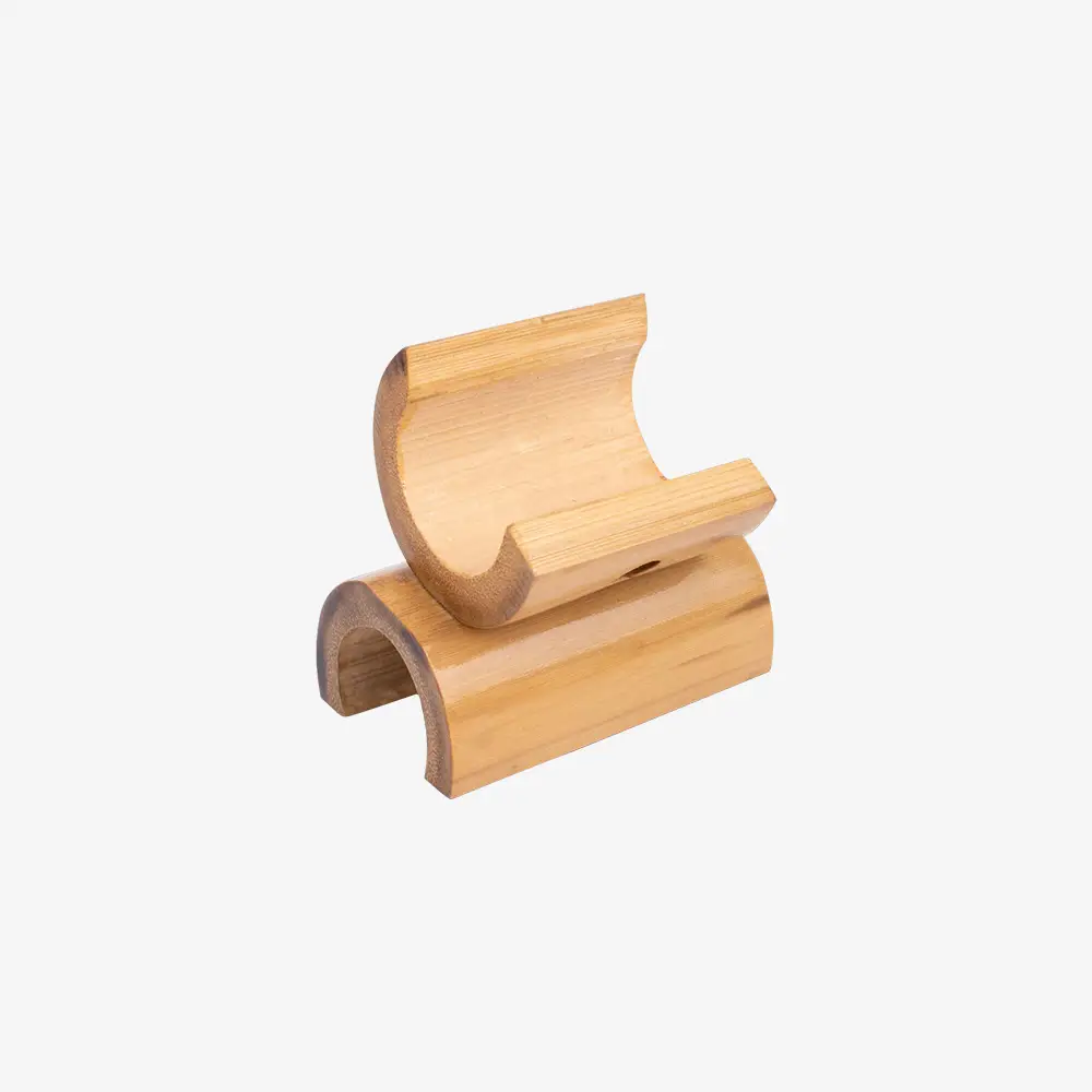 Bamboo Half Moon Phone Stand E-307