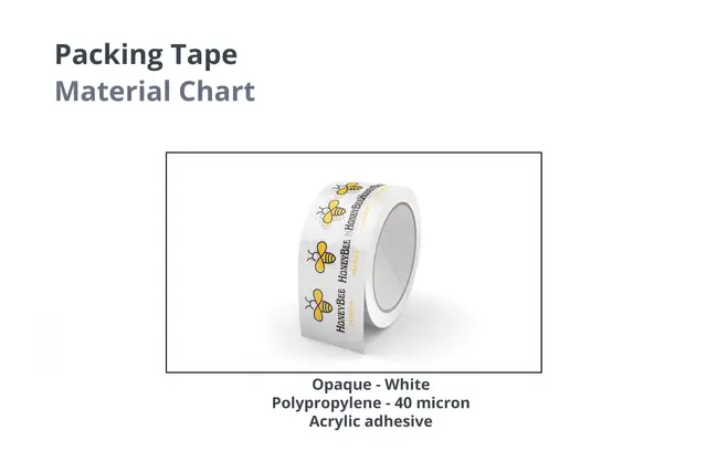 White Printed Tape