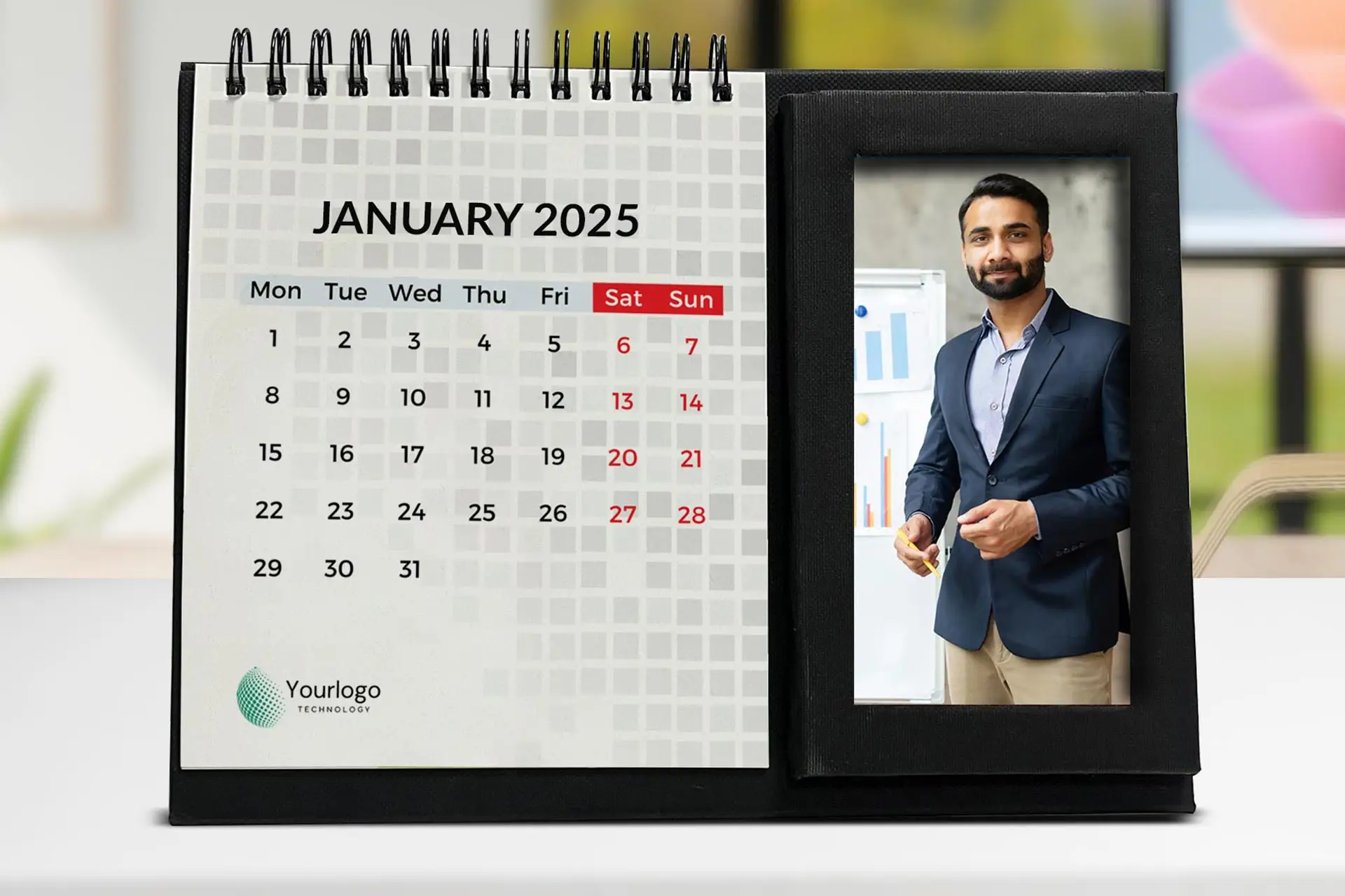 A5 Desktop Calendar with Frame