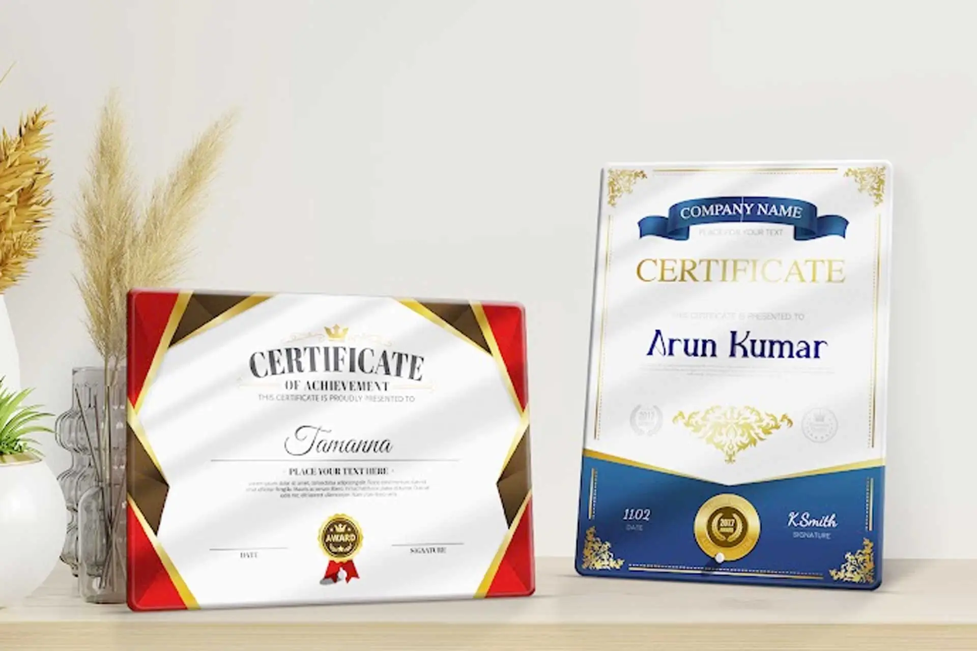 Acrylic Certificates