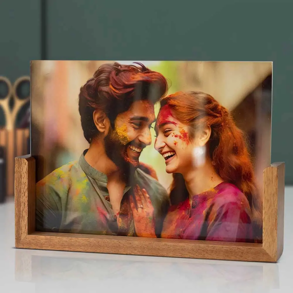 Photo with Wooden Stand