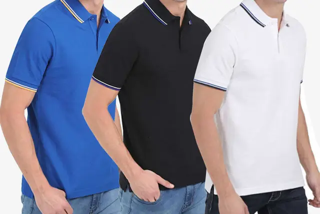 M and S Tipped Polo T-shirts