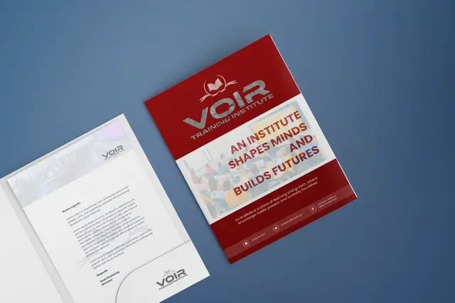 Raised Foil Presentation Folders