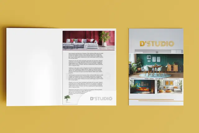 Raised Foil Presentation Folders