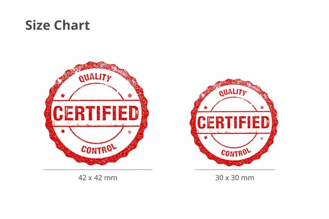 Circle Rubber Stamp
