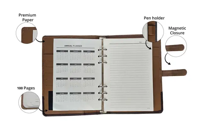Sleek Black Organizer
