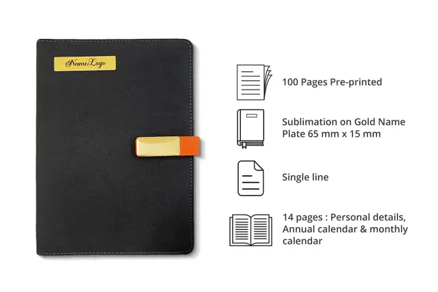 Sleek Black Organizer