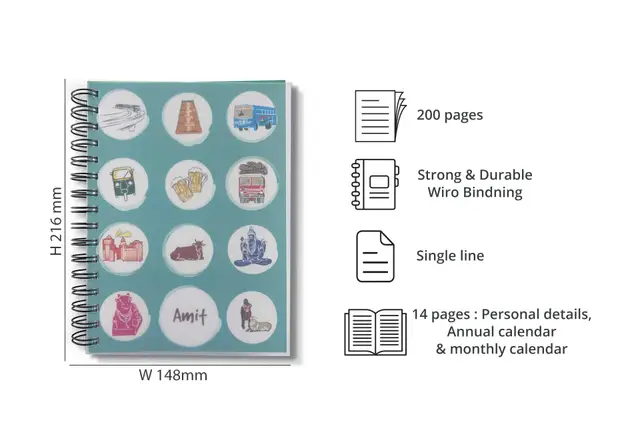 Corporate  A5 Softcover Wire-O Diaries