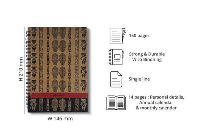 Kraft Personal Softcover Wiro Diary